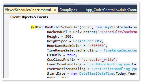 DayPilot Pro for ASP.NET MVC 7.6 SP1