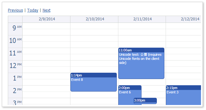 DayPilot Lite for ASP.NET MVC 1.3 SP4 (Open-Source)