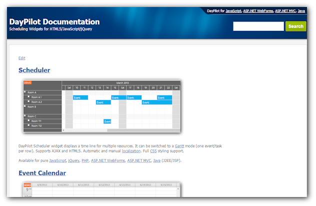 DayPilot Documentation