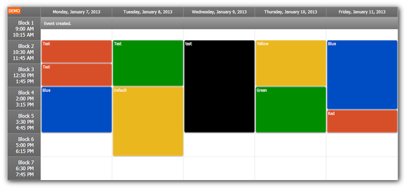 Timetable ASP.NET Tutorial Updated (C#, VB.NET)