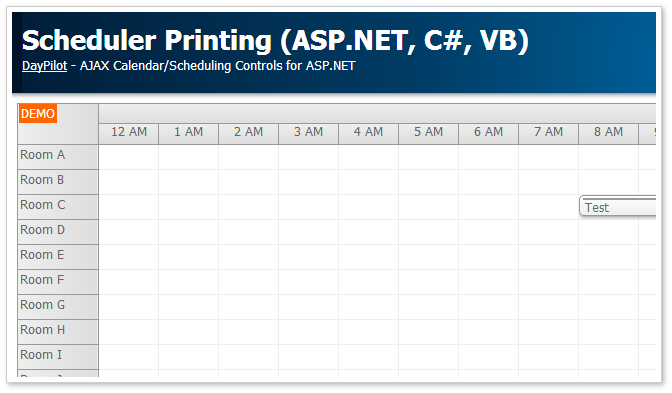 Tutorial: Scheduler Printing (ASP.NET, C#, VB.NET)