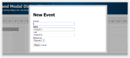 Tutorial: HTML5 Scheduler and Modal Dialog (jQuery)
