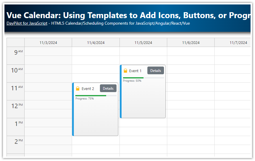 Vue Calendar - Using Templates to Add Icons, Buttons, or Progress Bars to Events.png