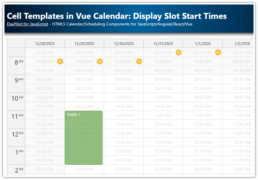 Cell Templates in Vue Calendar - Display Slot Start Times, Sunrise and Sunset (Open-Source).png Cell Templates in Vue Calendar - Display Slot Start Times, Sunrise and Sunset (Open-Source).png